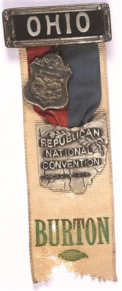 Hughes 1912 Convention Ohio Badge