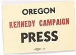 Kennedy Oregon Press Badge