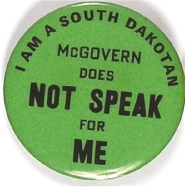 South Dakotan McGovern Does Not Speak for Me