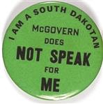 South Dakotan McGovern Does Not Speak for Me