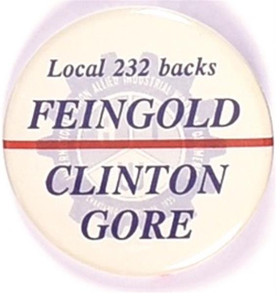 Clinton, Feingold Wisconsin Labor Coattail