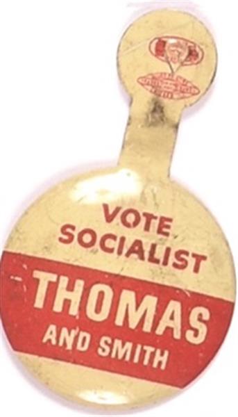 Vote Socialist Thomas and Smith Litho Tab