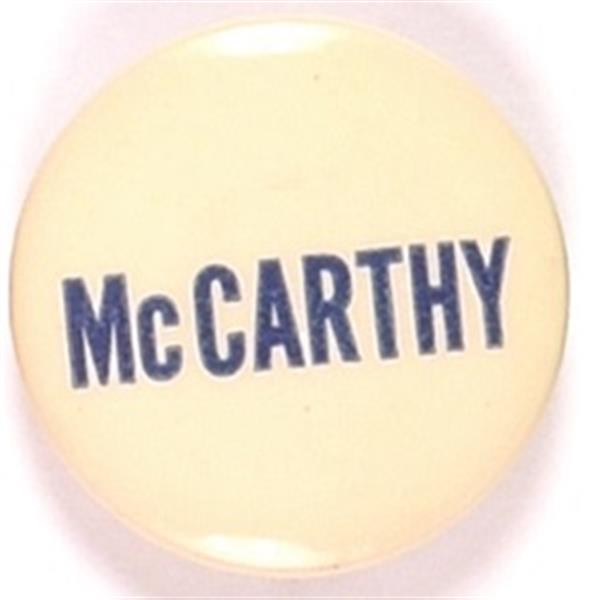 McCarthy Blue and White Celluloid