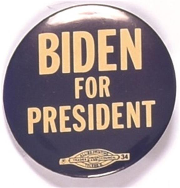 Biden for President 1988 Celluloid
