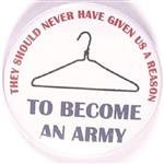 Abortion Become an Army Pin