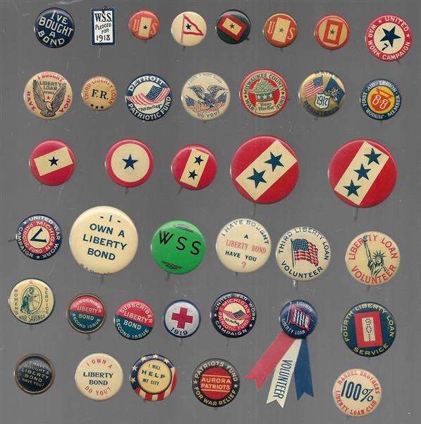 Group of World War I Pins