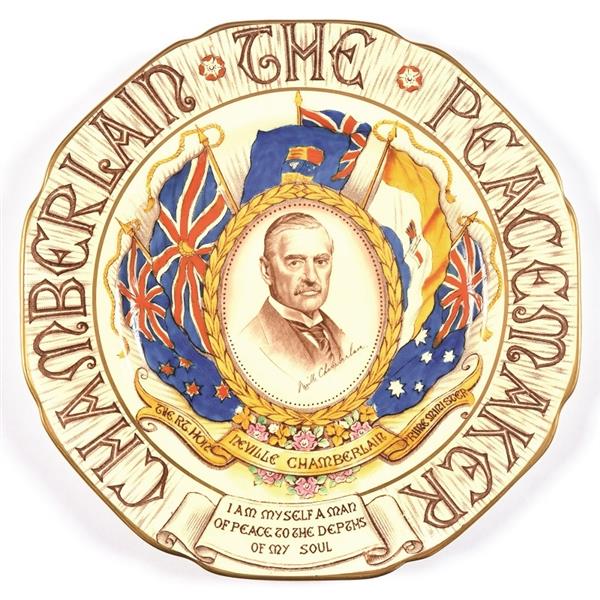 Chamberlain Munich Peace Conference Plate