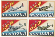 Keem Em Flying World War II Postcards 