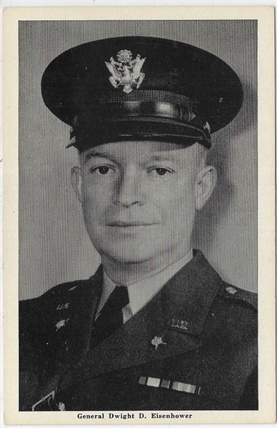 Gen. Dwight Eisenhower Postcard 