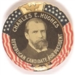 Hughes for President Scarce Eagle, Stars and Stripes Pin