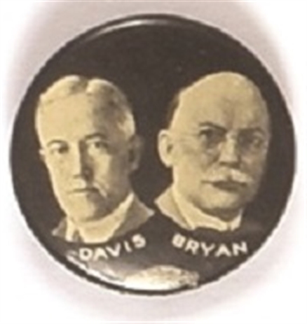 Davis and Bryan Rare 1924 Jugate