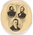 Hoover, Fremont, Lincoln Republican Campaign Pin