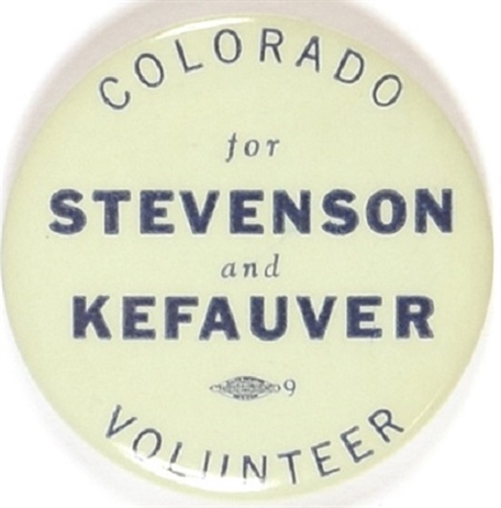 Stevenson and Kefauver Colorado Volunteer