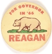 Reagan for Governor Bear Republic Pin