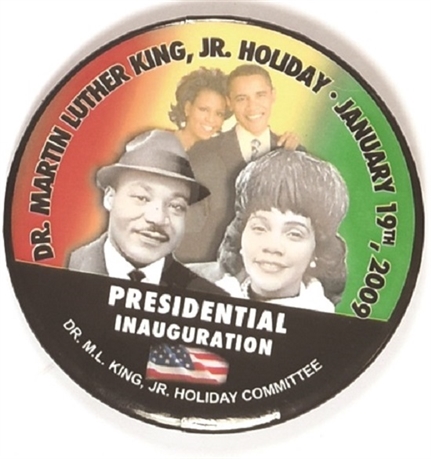 Obama, Dr. King 2009 Inaugural Pin