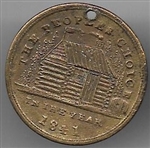 Harrison 1840 Log Cabin Medal