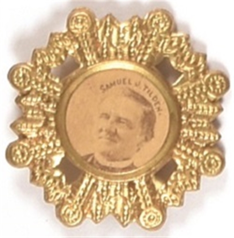 Samuel Tilden Rare Brass Shell Pin