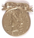 Bryan Lady Liberty Metal Pinback
