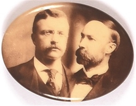 Roosevelt, Fairbanks Oval Sepia Jugate