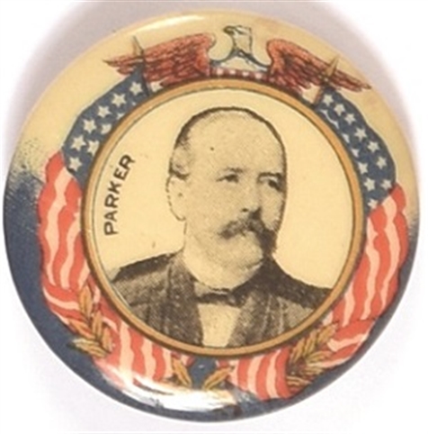 Alton Parker Flag and Eagle Celluloid