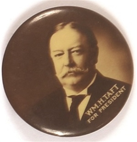 William Howard Taft Sepia Celluloid