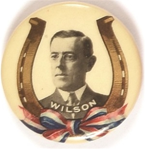 Woodrow Wilson Horseshoe Celluloid