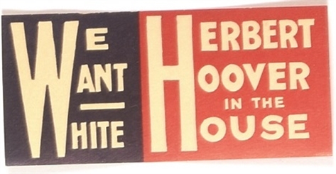 We Want Hoover Paper Sticker