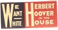We Want Hoover Paper Sticker