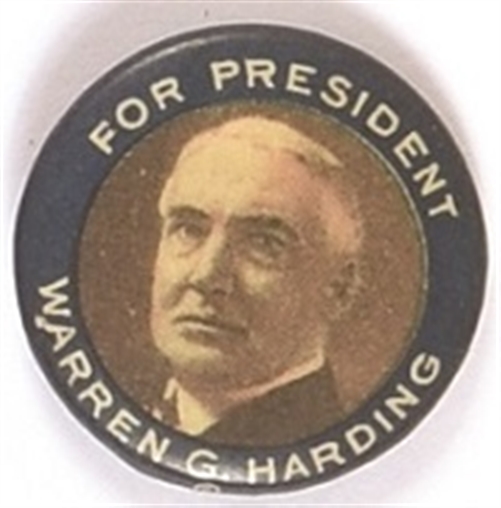 Harding for President Blue Border