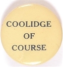Coolidge of Course