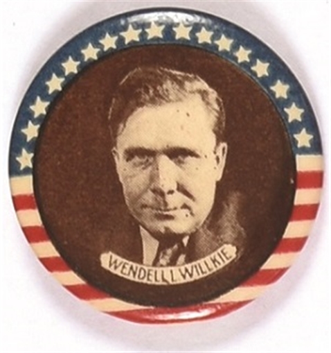 Willkie Stars and Stripes Celluloid