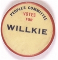 Peoples Committee Votes for Willkie