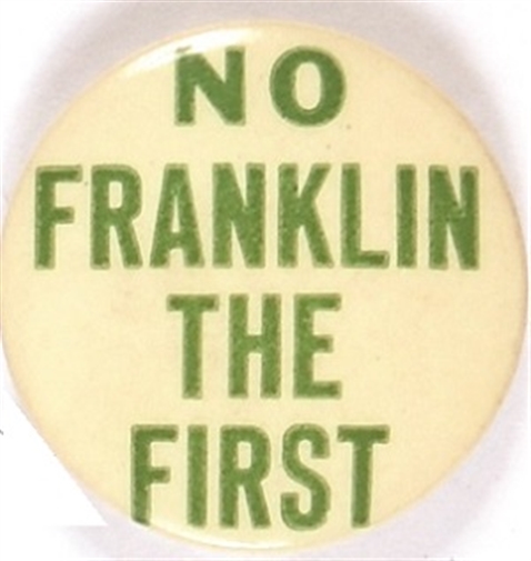 No Franklin the First Green Letters