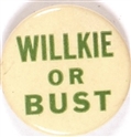 Willkie or Bust Green Letters
