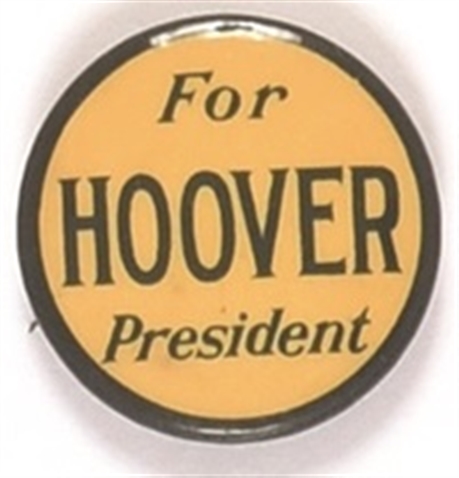 Herbert Hoover for President Celluloid
