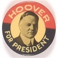 Scarce Hoover for President Picture Pin