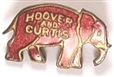 Hoover Red Enamel Elephant Pin