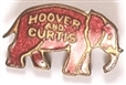 Hoover Red Enamel Elephant Pin