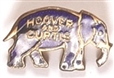 Hoover Blue Enamel Elephant Pin