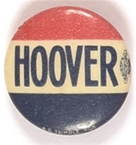 Hoover Red, White and Blue Celluloid