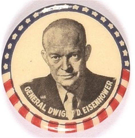 Eisenhower Stars and Stripes Celluloid