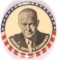 Eisenhower Stars and Stripes Celluloid