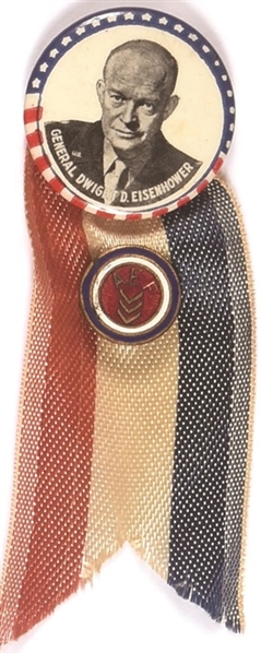 Eisenhower Celluloid with AEF Pin