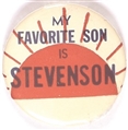 Stevenson My Favorite Son