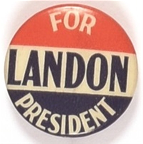 Landon for President RWB Celluloid