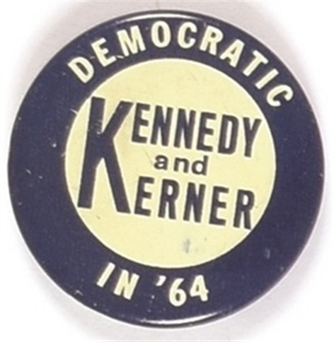 Kennedy and Kerner Rare Illinois Coattail