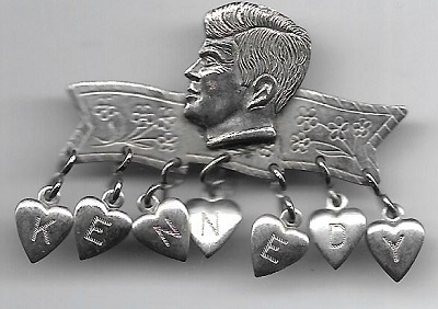 JFK Unusual Hearts Pin