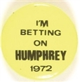 Im Betting on Humphrey Bright Yellow Celluloid