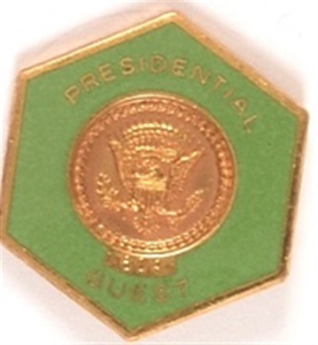 Carter Presidential Guest Green Pin