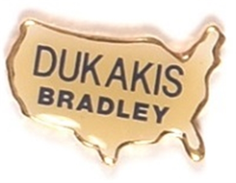 Dukakis, Bradley USA Pin
